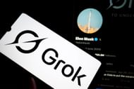 Elon Musk's Grok (Images via Getty)